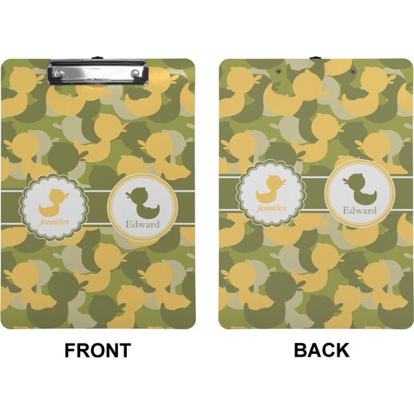 Rubber Duckie Camo Clipboard (Letter) (Front + Back)