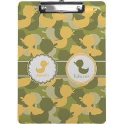 Rubber Duckie Camo Clipboard (Letter Size) (Personalized)