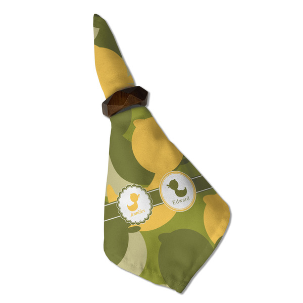Rubber Duckie Camo Cloth Napkins - Personalized Dinner (Folded in Ring) (MAIN)