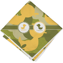 Rubber Duckie Camo Cloth Cocktail Napkin - Single w/ Multiple Names