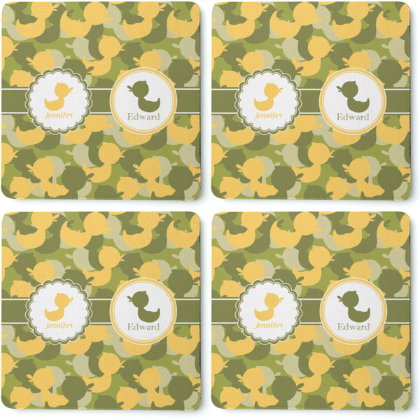 Rubber Duckie Camo Coaster Rubber Back - Apvl
