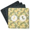 Rubber Duckie Camo Square Rubber Backed Coasters - Set of 4 (Personalized)