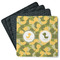 Rubber Duckie Camo Square Rubber Backed Coasters - Set of 4 (Personalized)