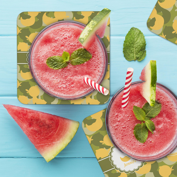 Rubber Duckie Camo Coaster Set - LIFESTYLE