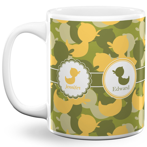 Custom Rubber Duckie Camo 11 Oz Coffee Mug - White (Personalized)