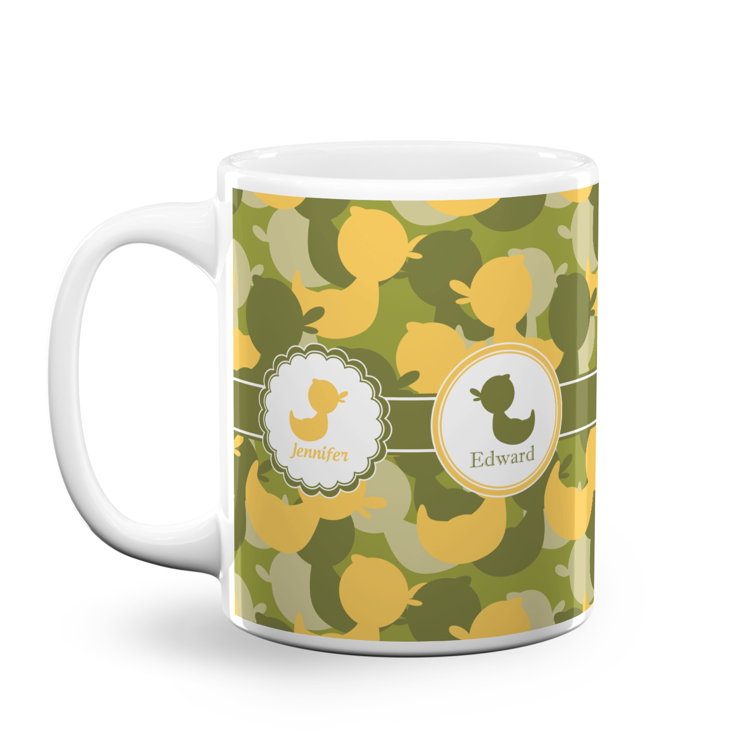 Custom Rubber Duckie Camo Coffee Mug (Personalized)
