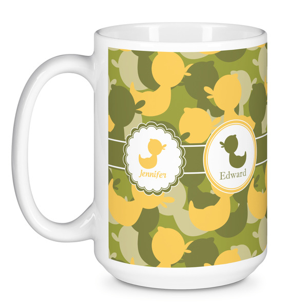 Rubber Duckie Camo Coffee Mug - 15 oz - White