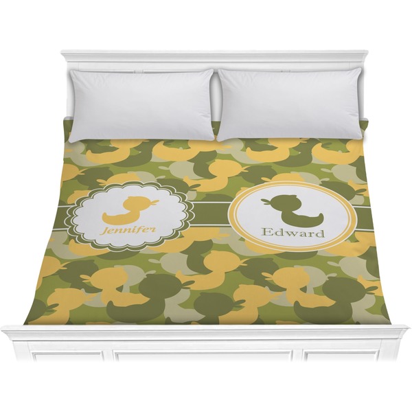 Custom Rubber Duckie Camo Comforter - King (Personalized)