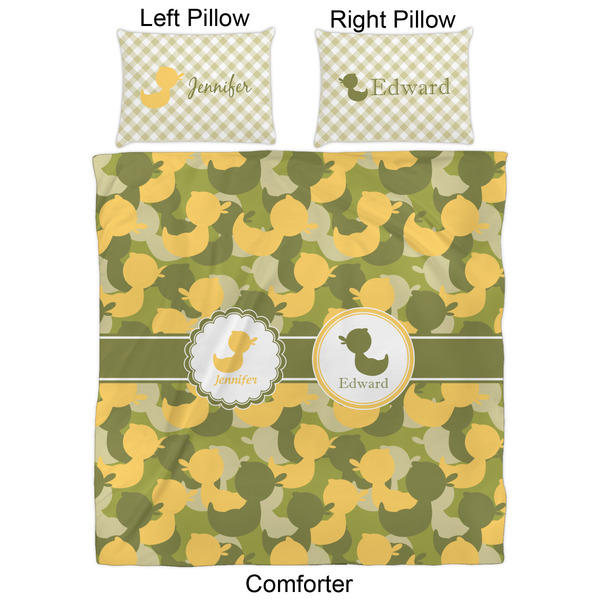Rubber Duckie Camo Comforter Set - Queen - Approval