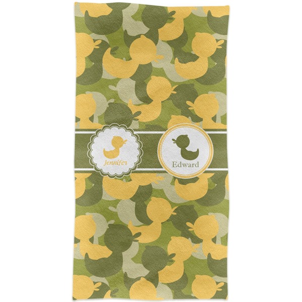 Rubber Duckie Camo Crib Comforter/Quilt - Apvl