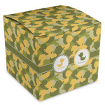 Rubber Duckie Camo Cube Favor Gift Boxes (Personalized)