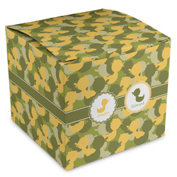 Rubber Duckie Camo Cube Favor Gift Boxes (Personalized)