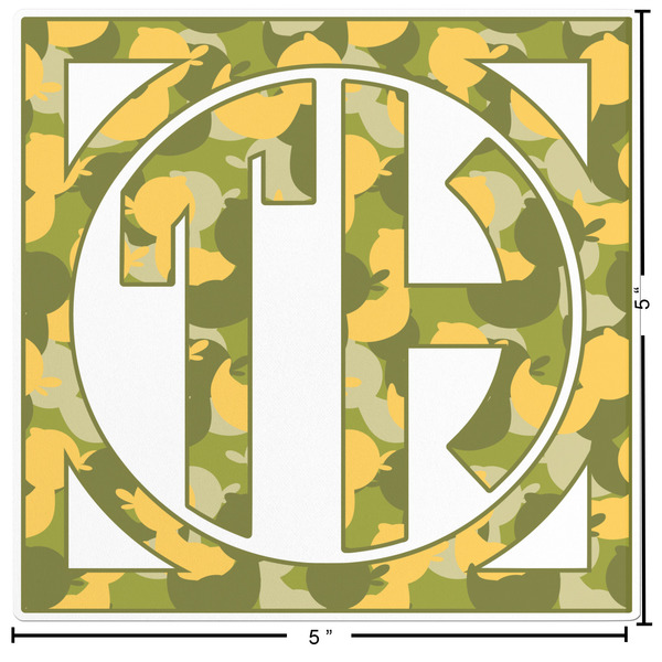 Rubber Duckie Camo Custom Shape Iron On Patches - L - APPROVAL