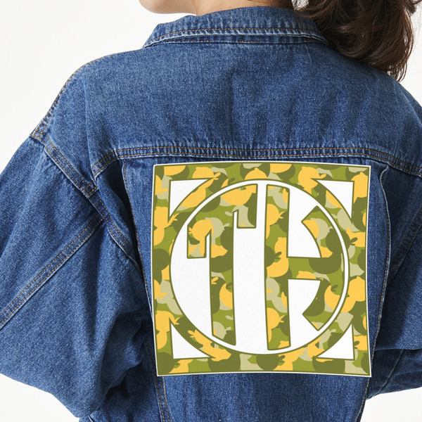 Custom Rubber Duckie Camo Twill Iron On Patch - Custom Shape - 3XL (Personalized)