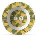 Rubber Duckie Camo Plastic Bowl - Microwave Safe - Composite Polymer (Personalized)