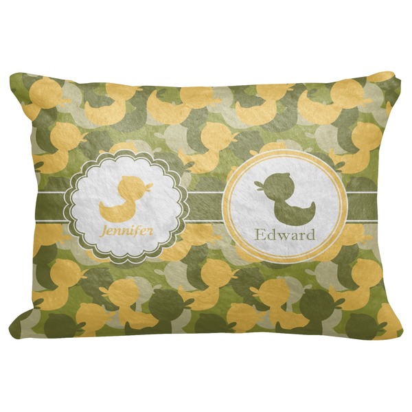 Custom Rubber Duckie Camo Decorative Baby Pillowcase - 16"x12" (Personalized)