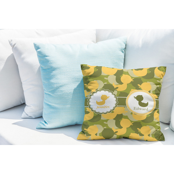 Rubber Duckie Camo Decorative Pillow Case - LIFESTYLE 2