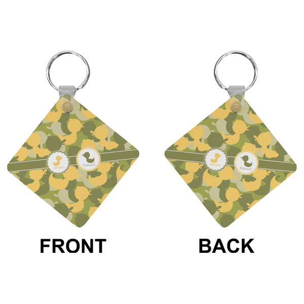Rubber Duckie Camo Diamond Keychain (Front + Back)