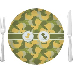 Rubber Duckie Camo 10" Glass Lunch / Dinner Plates - Single or Set (Personalized)