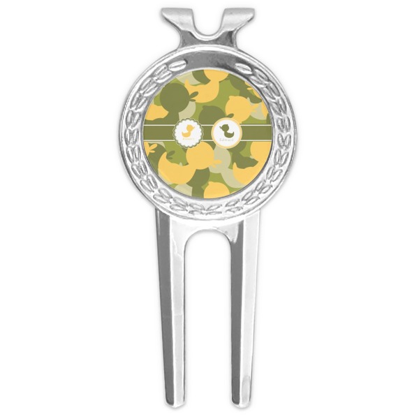 Custom Rubber Duckie Camo Golf Divot Tool & Ball Marker (Personalized)
