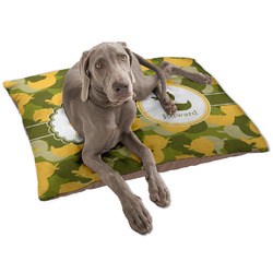 Rubber Duckie Camo Dog Bed - Large w/ Multiple Names