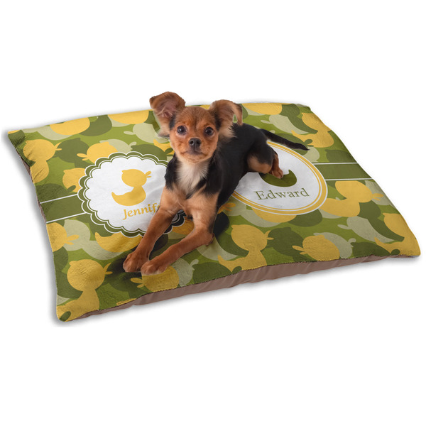 Custom Rubber Duckie Camo Dog Bed - Small w/ Multiple Names