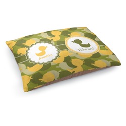 Rubber Duckie Camo Dog Bed - Medium w/ Multiple Names