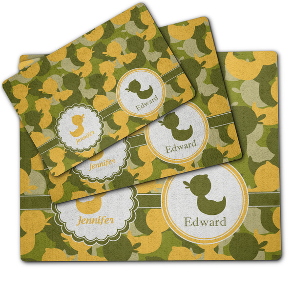 Rubber Duckie Camo Dog Food Mat - MAIN (sm, med, lrg)