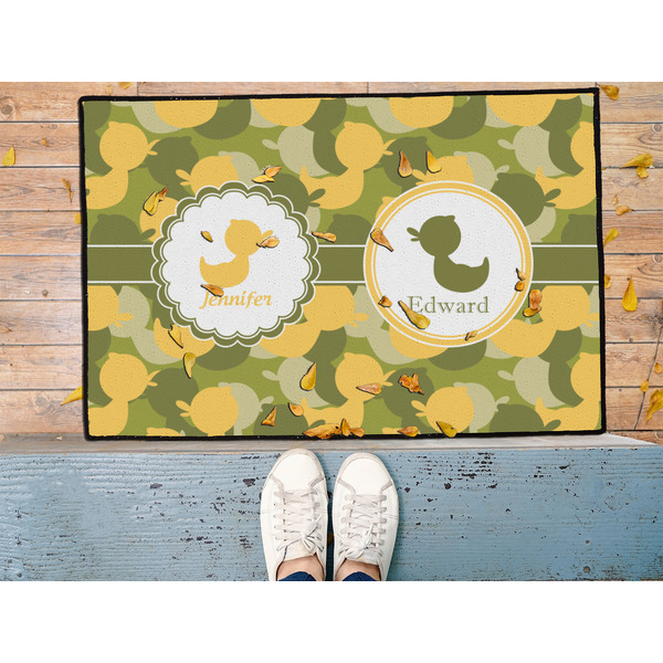 Rubber Duckie Camo Door Mat - LIFESTYLE (Med)