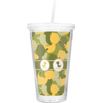 Rubber Duckie Camo Double Wall Tumbler with Straw (Personalized)