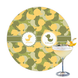 Rubber Duckie Camo Printed Drink Topper (Personalized)