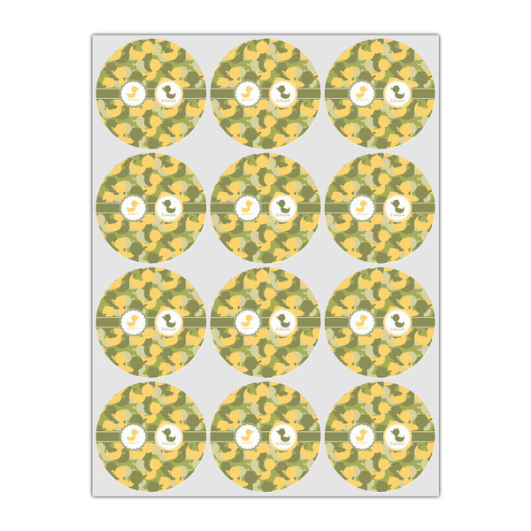 Rubber Duckie Camo Drink Topper - Small - Set of 12