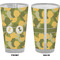 Rubber Duckie Camo Pint Glass - Full Color - Front & Back Views