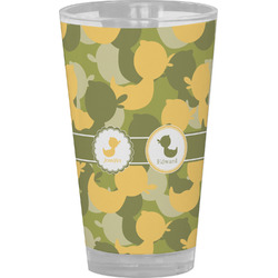 Rubber Duckie Camo Pint Glass - Full Color (Personalized)