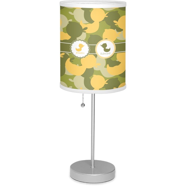 Custom Rubber Duckie Camo 7" Drum Lamp with Shade (Personalized)