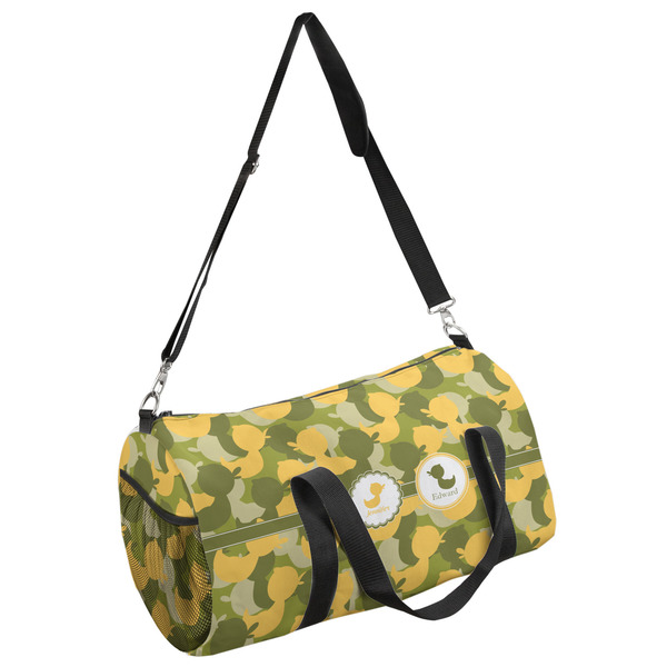 Custom Rubber Duckie Camo Duffel Bag - Small (Personalized)
