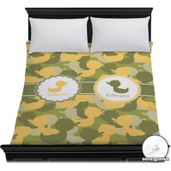 Rubber Duckie Camo Duvet Cover - Full / Queen (Personalized)