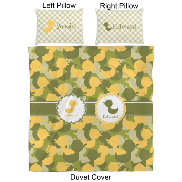 Rubber Duckie Camo Duvet Cover Set - Queen - Approval