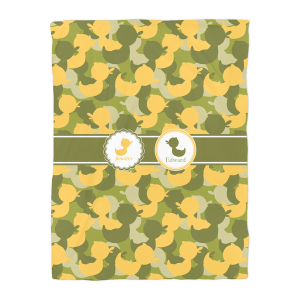 Rubber Duckie Camo Duvet Cover - Twin - Front