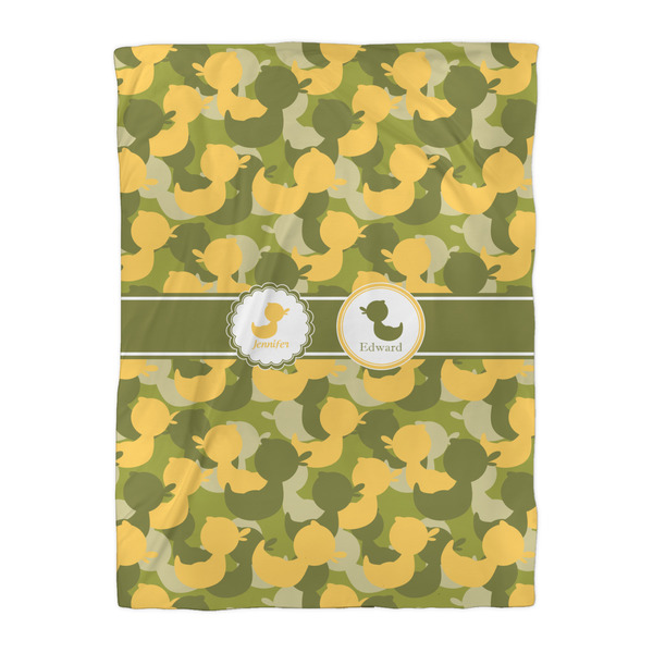 Rubber Duckie Camo Duvet Cover - Twin XL - Front