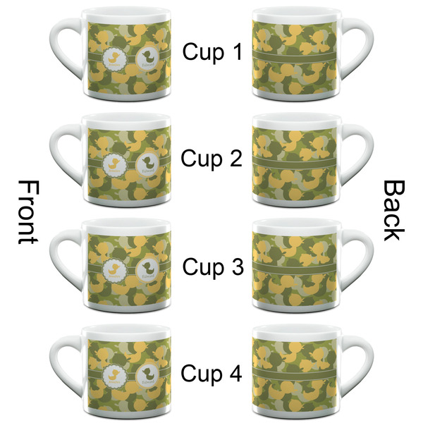 Rubber Duckie Camo Espresso Cup - 6oz (Double Shot Set of 4) APPROVAL