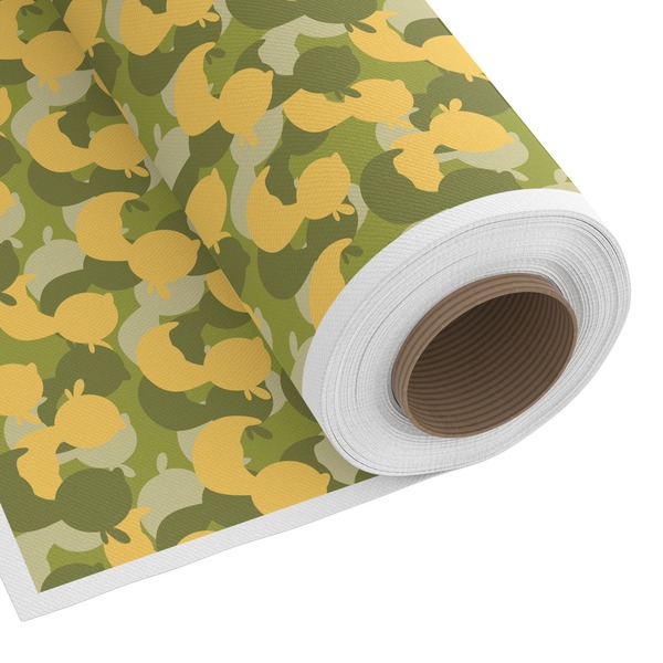 Custom Rubber Duckie Camo Fabric by the Yard - Copeland Faux Linen