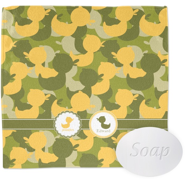Custom Rubber Duckie Camo Washcloth (Personalized)