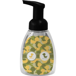 Rubber Duckie Camo Foam Soap Bottle - Black (Personalized)