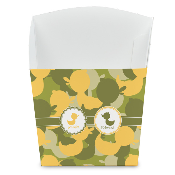 Custom Rubber Duckie Camo French Fry Favor Boxes (Personalized)