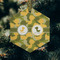 Rubber Duckie Camo Frosted Glass Ornament - Hexagon (Lifestyle)