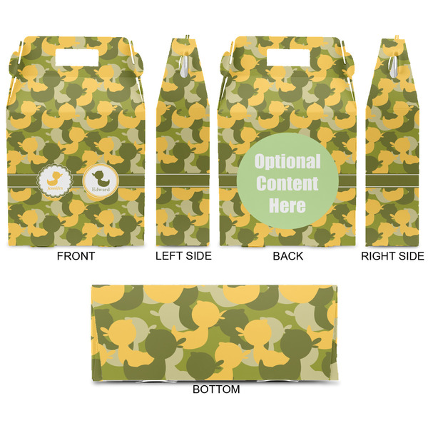 Rubber Duckie Camo Gable Favor Box - Approval