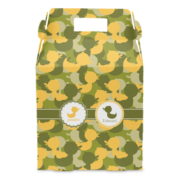 Rubber Duckie Camo Gable Favor Box - Front