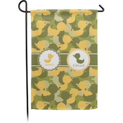 Rubber Duckie Camo Small Garden Flag - Double Sided w/ Multiple Names