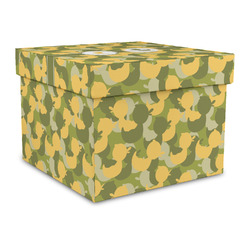 Rubber Duckie Camo Gift Box with Lid - Canvas Wrapped - Large (Personalized)